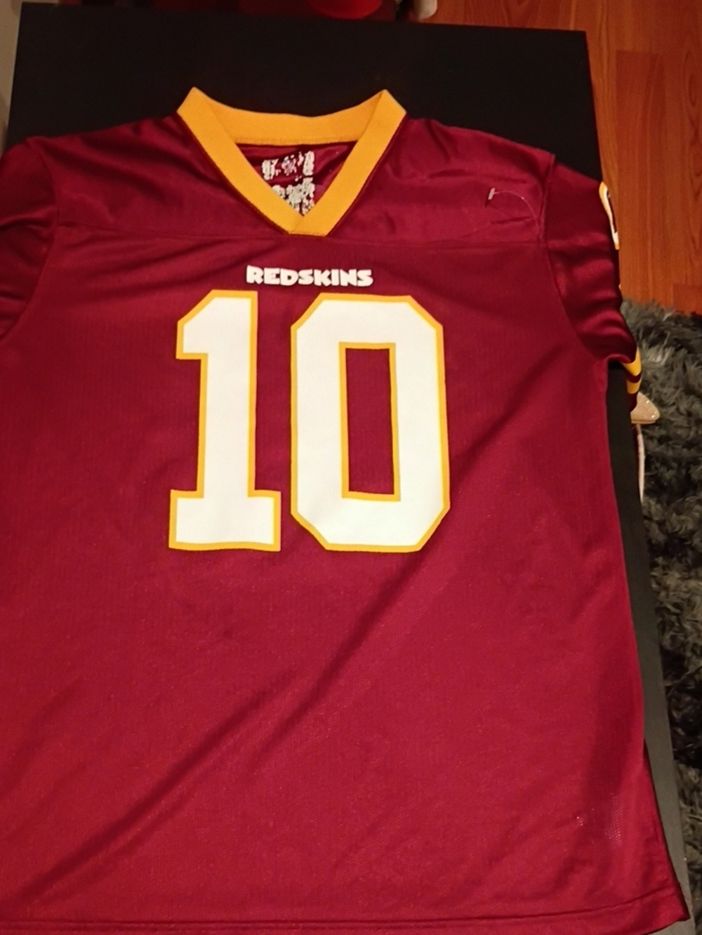 NFL Women's Burgundy and Gold #10 Redskins Jersey